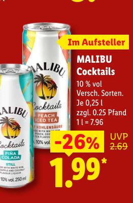 MALIBU Cocktails