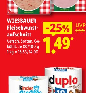 WIESBAUER Fleischwurst aufschnitt