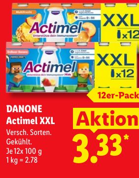 DANONE Actimel XXL