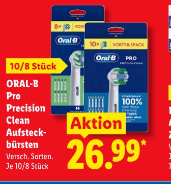 ORAL-B Pro Precision Clean Aufsteck- bürsten