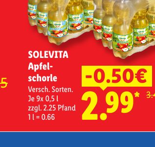 SOLEVITA Apfel- schorle