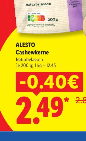ALESTO Cashewkerne