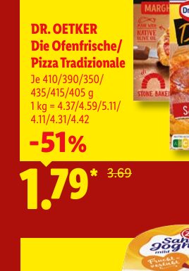 DR. OETKER Die Ofenfrische/ Pizza Tradizionale