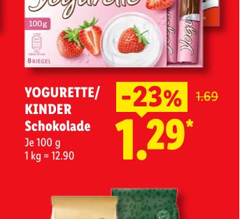 YOGURETTE/ KINDER Schokolade