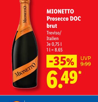 MIONETTO Prosecco DOC brut
