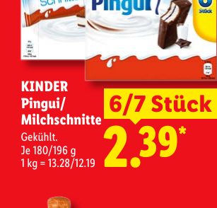 KINDER Pingui/ Milchschnitte