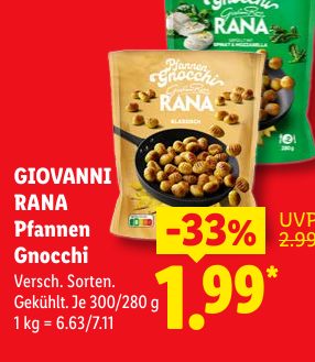 GIOVANNI RANA Pfannen Gnocchi