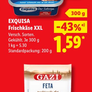 EXQUISA Frischkäse XXL