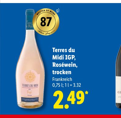 Terres du Midi IGP, Roséwein, trocken