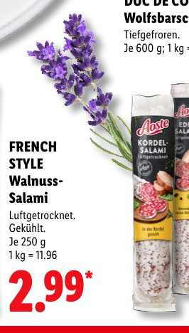 FRENCH STYLE Walnuss- Salami