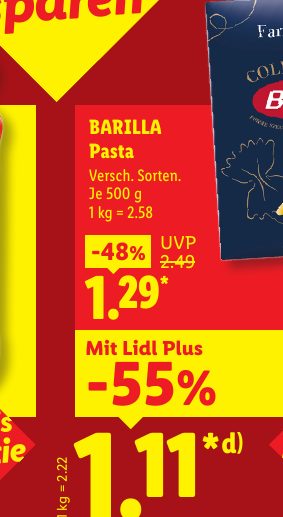 BARILLA Pasta