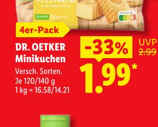 DR. OETKER Minikuchen