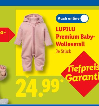 LUPILU Premium Baby- Wolloverall