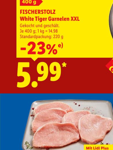 FISCHERSTOLZ White Tiger Garnelen XXL