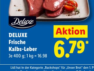 DELUXE Frische Kalbs-Leber