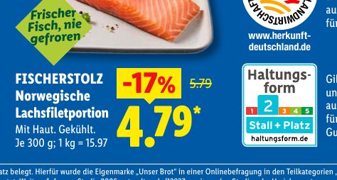 FISCHERSTOLZ Norwegische Lachsfiletportion