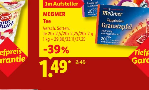 MEßMER Tee