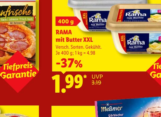 RAMA mit Butter XXL