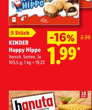 KINDER Happy Hippo
