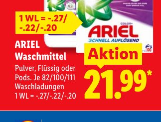 ARIEL Wasch mittel