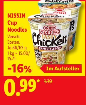 NISSIN Cup Noodles