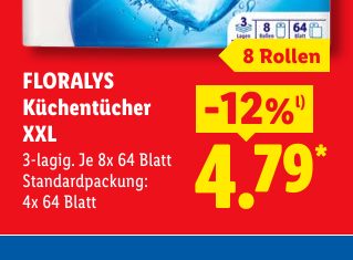 FLORALYS Küchentücher XXL