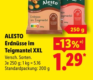 ALESTO Erdnüsse im Teigmantel XXL