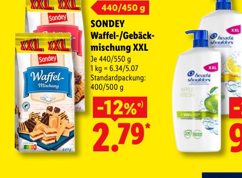 SONDEY Waffel-/Gebäck- mischung XXL