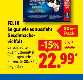 FELIX So gut wie es aussieht Geschmacks- vielfalt