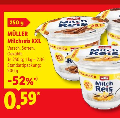 MÜLLER Milchreis XXL