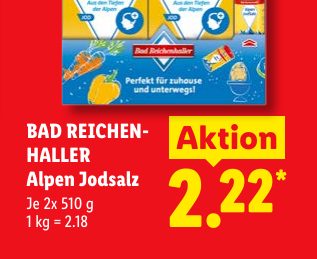 BAD REICHEN HALLER Alpen Jodsalz