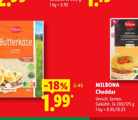 MILBONA Cheddar