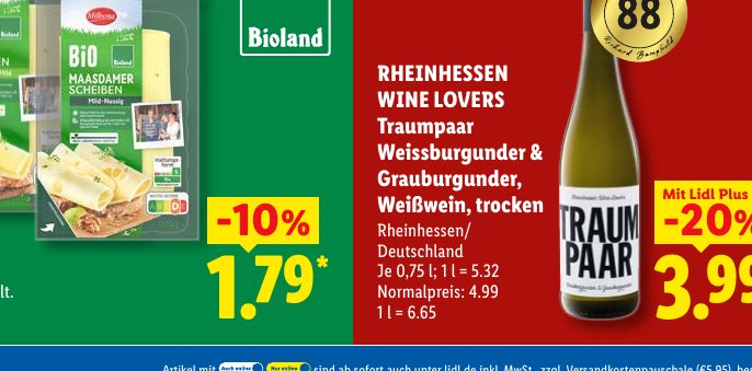RHEINHESSEN WINE LOVERS Traumpaar Weissbur gunder & Grauburgunder, Weißwein, trocken