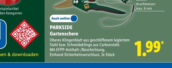 PARKSIDE Gartenschere