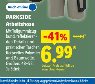 PARKSIDE Arbeitshose