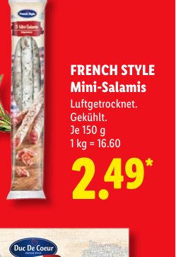 FRENCH STYLE MiniSalamis