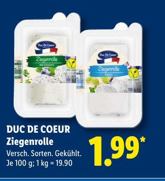 DUC DE COEUR Ziegenrolle