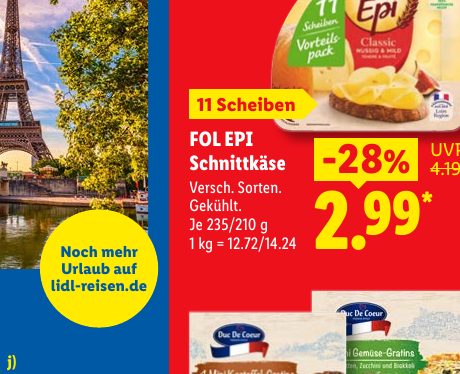 FOL EPI Schnittkäse