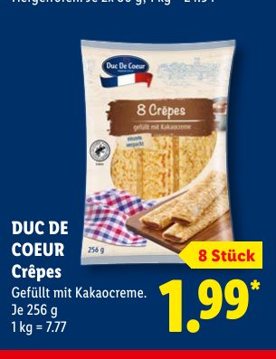 DUC DE COEUR Crêpes