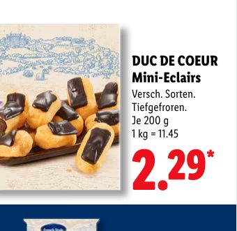 DUC DE COEUR Mini-Eclairs
