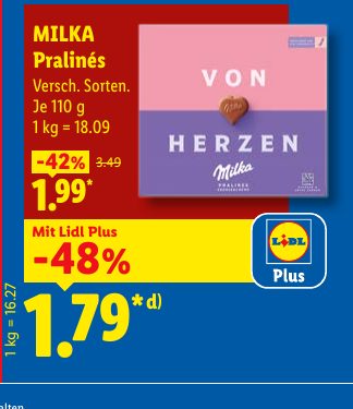 MILKA Pralinés