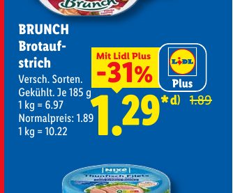 BRUNCH Brotau f strich