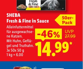 SHEBA Fresh & Fine in Sauce