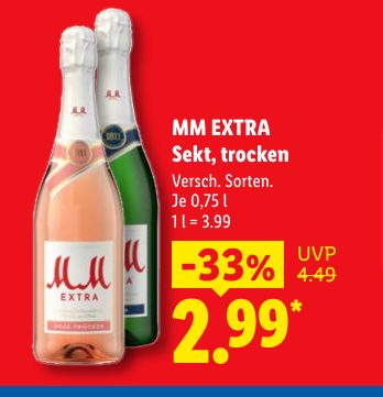 MM EXTRA Sekt, trocken