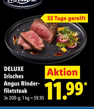 DELUXE Irisches Angus Rinder filet steak