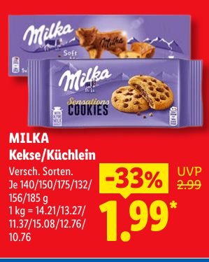 MILKA Kekse/Küchlein