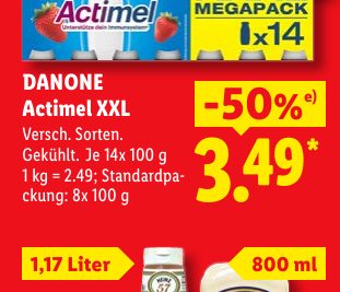DANONE Actimel XXL