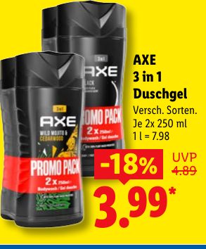 AXE 3 in 1 Duschgel
