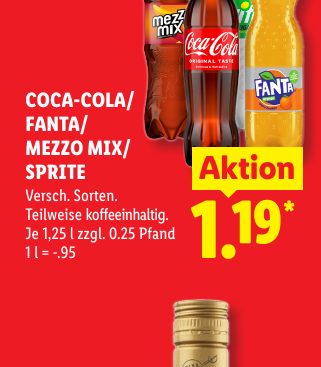 COCA-COLA/ FANTA/ MEZZO MIX/ SPRITE
