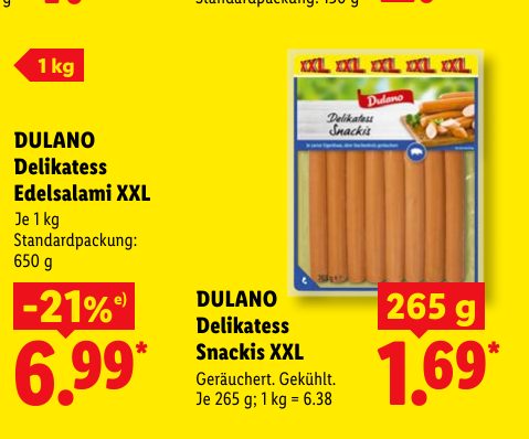 DULANO Delikatess Edelsalami XXL